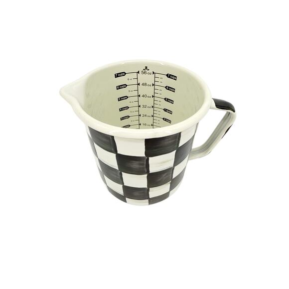 MACKENZIE-CHILDS 7 Cup Measuring Cup in Courtly Check - Picture 4 of 8